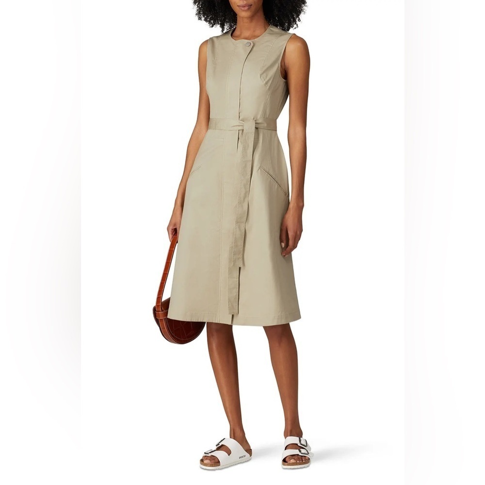 Derek Lam Collective Zip Up Sleeveless Trench Dress
